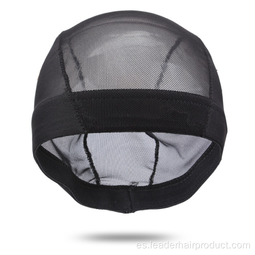 Tapa de cúpula de malla negra transparente para hacer pelucas